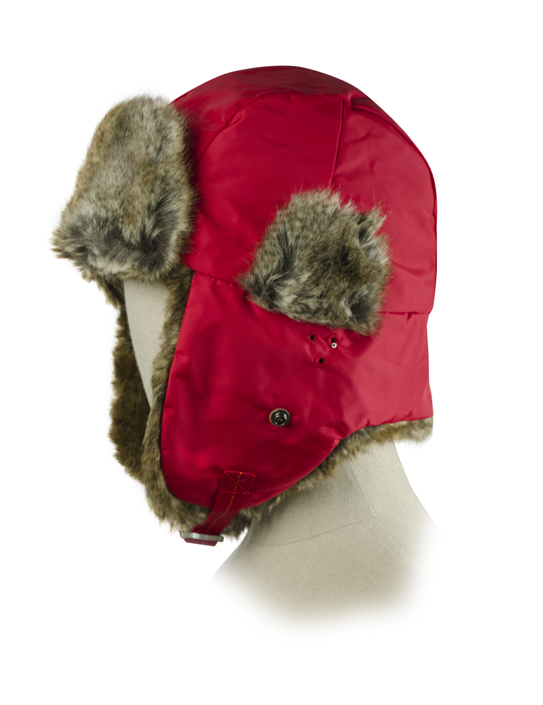 Шапка ушанка PARAJUMPERS AVIATOR HAT dark red 