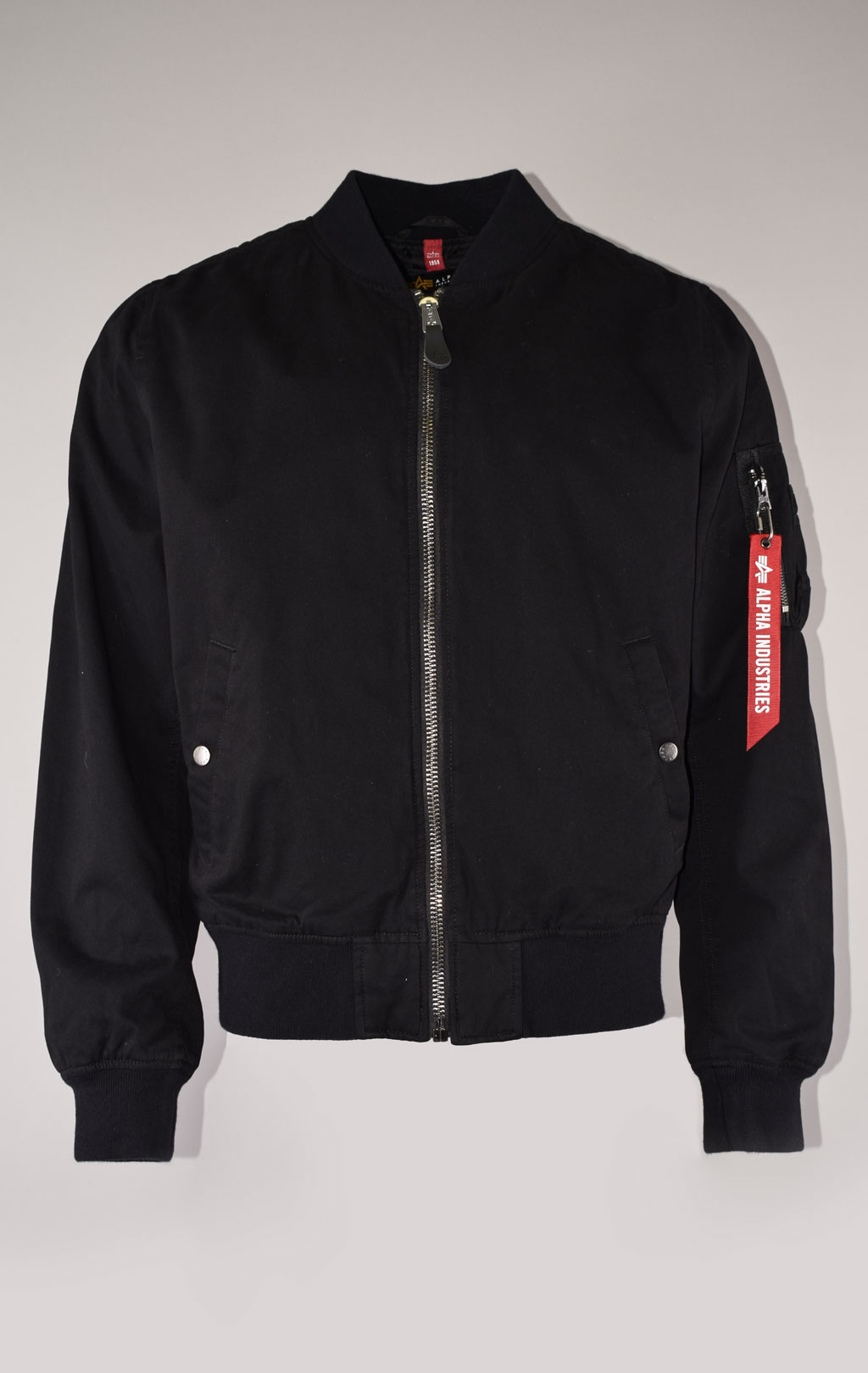 Ветровка-бомбер лётная ALPHA INDUSTRIES CTN FLIGHT JACKET L-2B SS 22 m black 