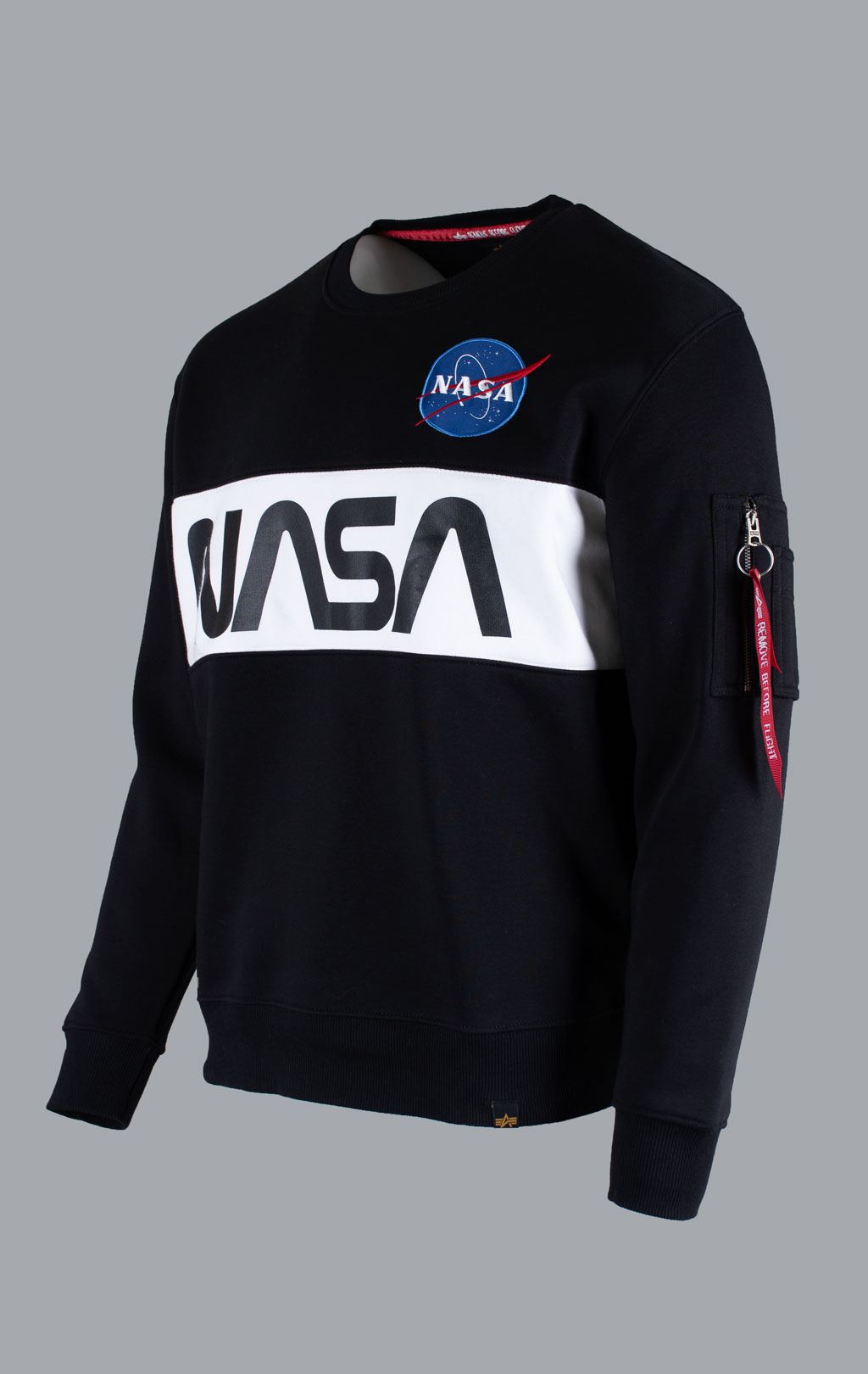 Свитшот ALPHA INDUSTRIES NASA Inlay black 