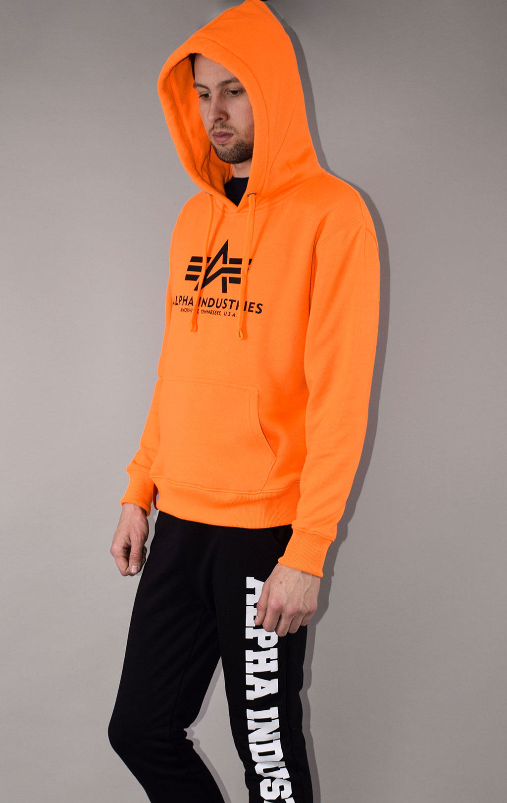 Толстовка ALPHA INDUSTRIES BASIC HOODY NEON neon/orange 