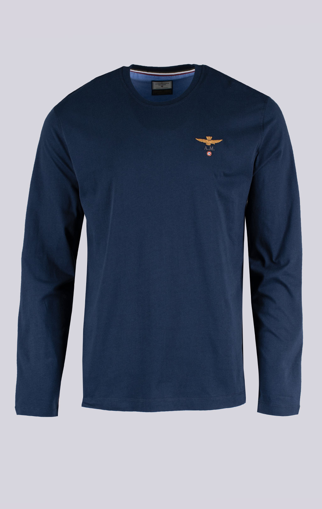Лонгслив AERONAUTICA MILITARE FW 26/27/TR blue navy (TS 2390) 