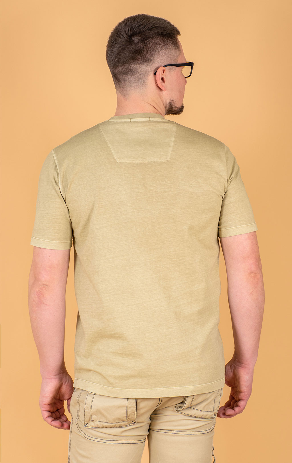 Футболка AERONAUTICA MILITARE SS 25 m/TR antelope beige washed (TS 2407) 
