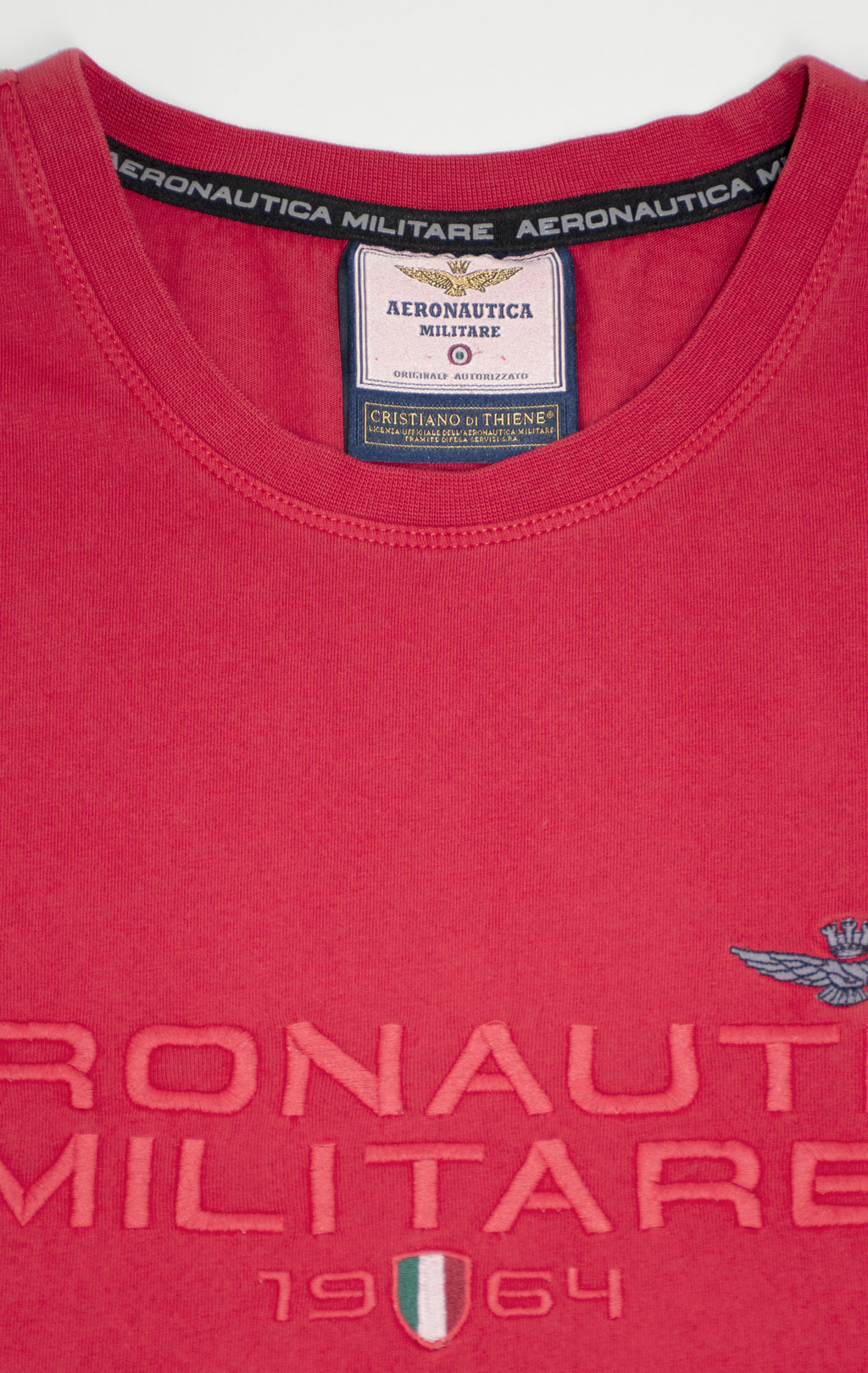 Футболка AERONAUTICA MILITARE SS 25 m/TR tango red washed (TS 2378) 