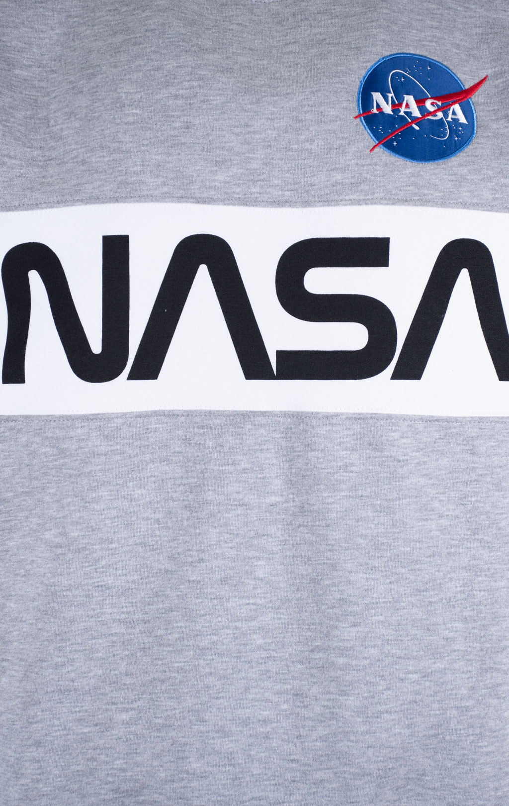 Свитшот ALPHA INDUSTRIES NASA Inlay grey heather 