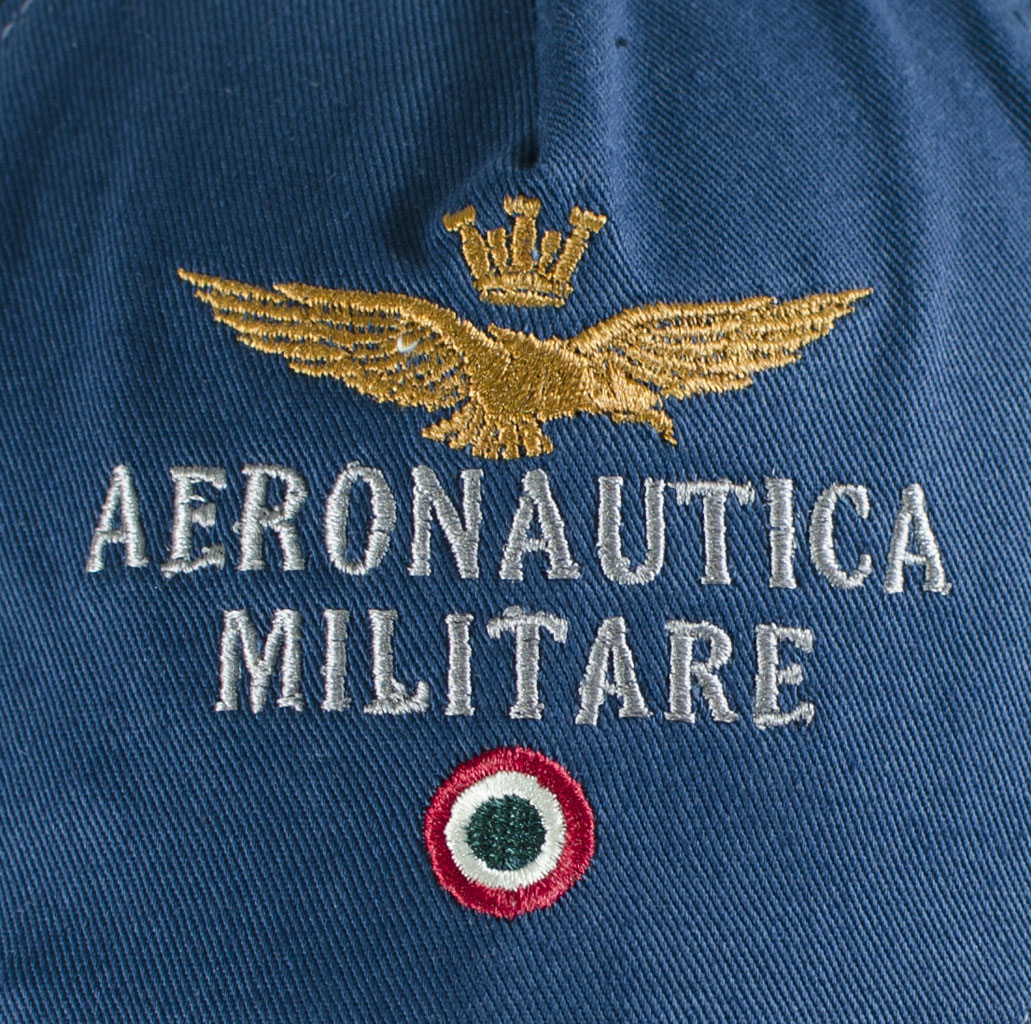 Бейсболка AERONAUTICA MILITARE blue nero beige (HA 945)
