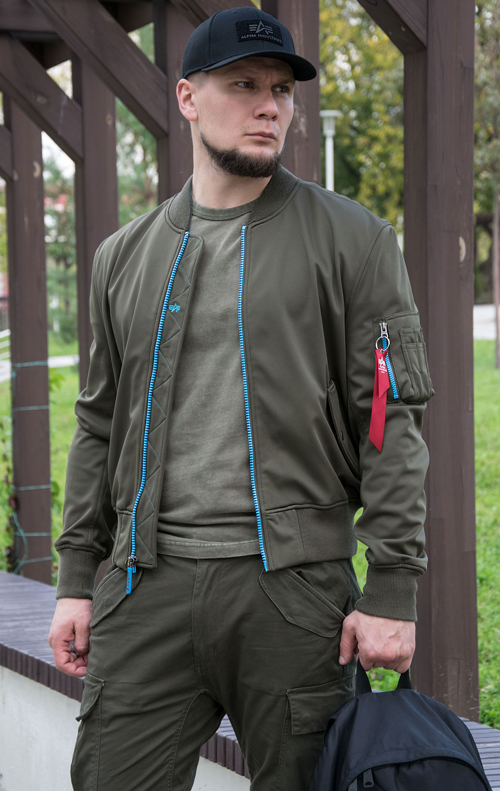 Ветровка ALPHA INDUSTRIES MA-1 Soft Shell olive 