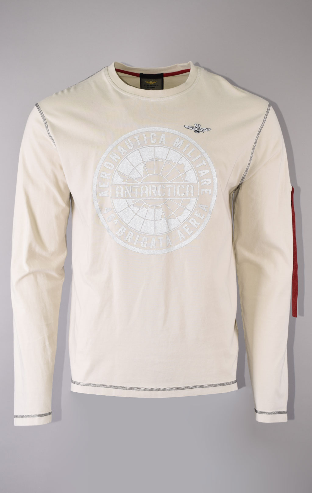 Лонгслив AERONAUTICA MILITARE ANTARCTICA FW 23/24/TR ghiaccio (TS 2147)