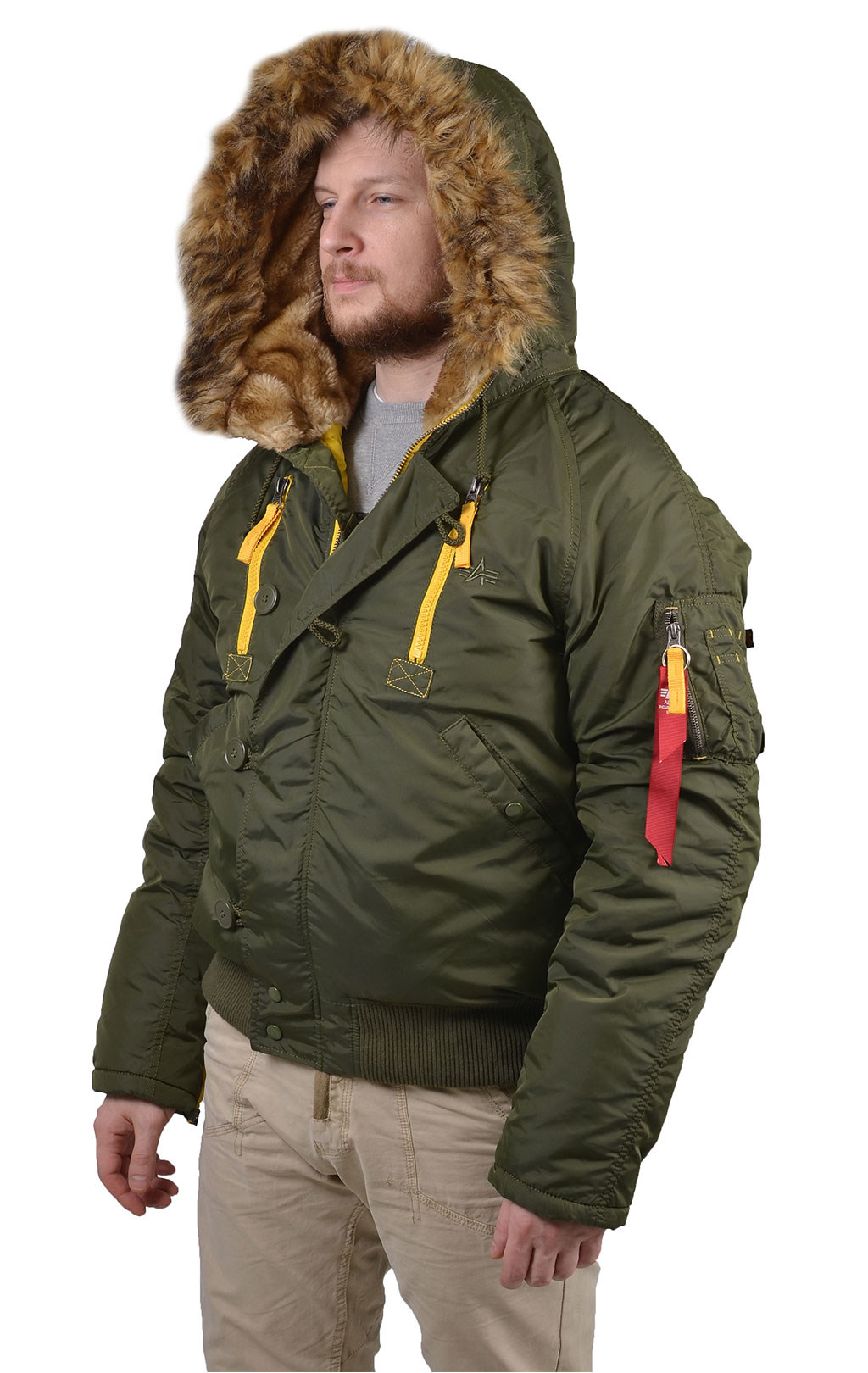 Аляска короткая ALPHA INDUSTRIES PPS big size N-2B dark green 