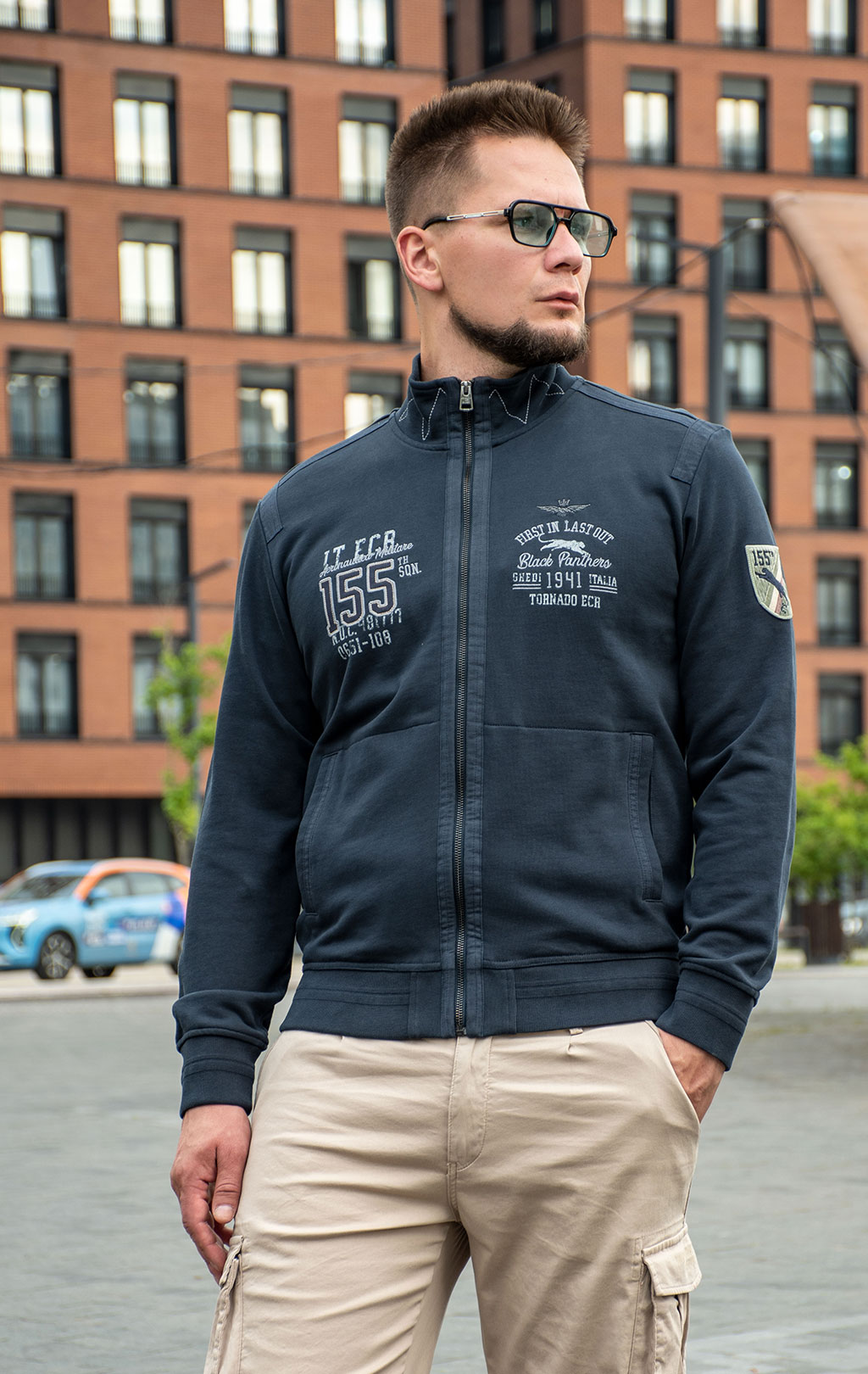 Олимпийка AERONAUTICA MILITARE SS 25 m/TR blue navy (FE 2008) 