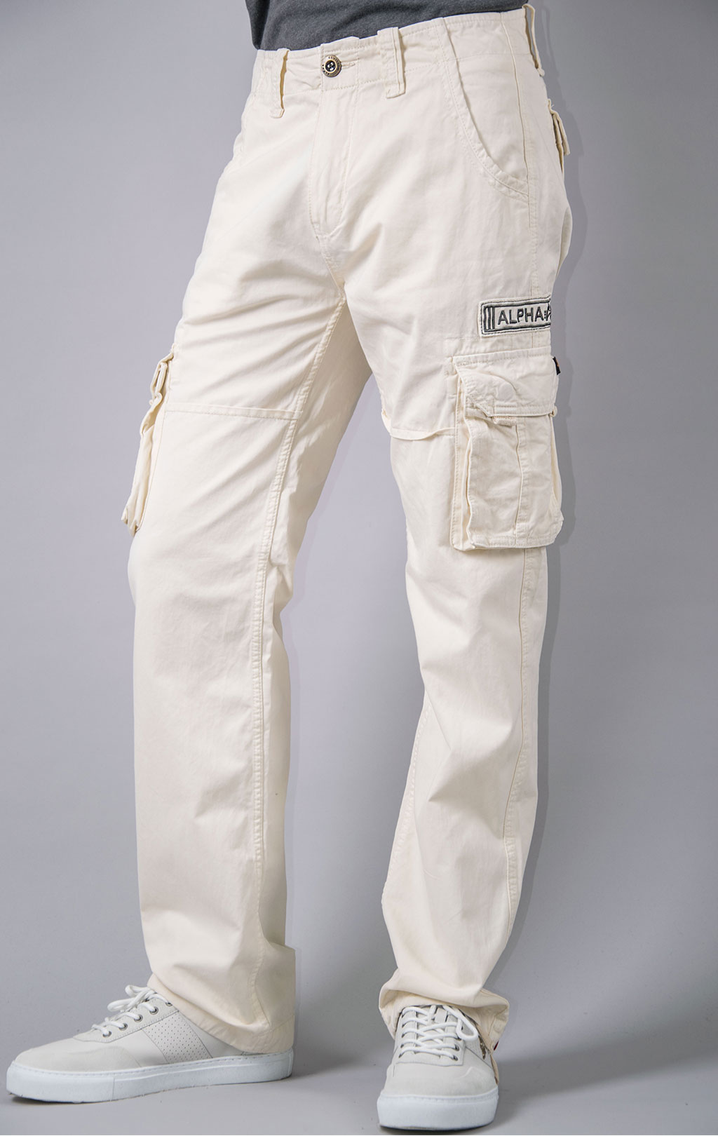 Брюки-карго ALPHA INDUSTRIES JET PANT jet stream white (#101212) 