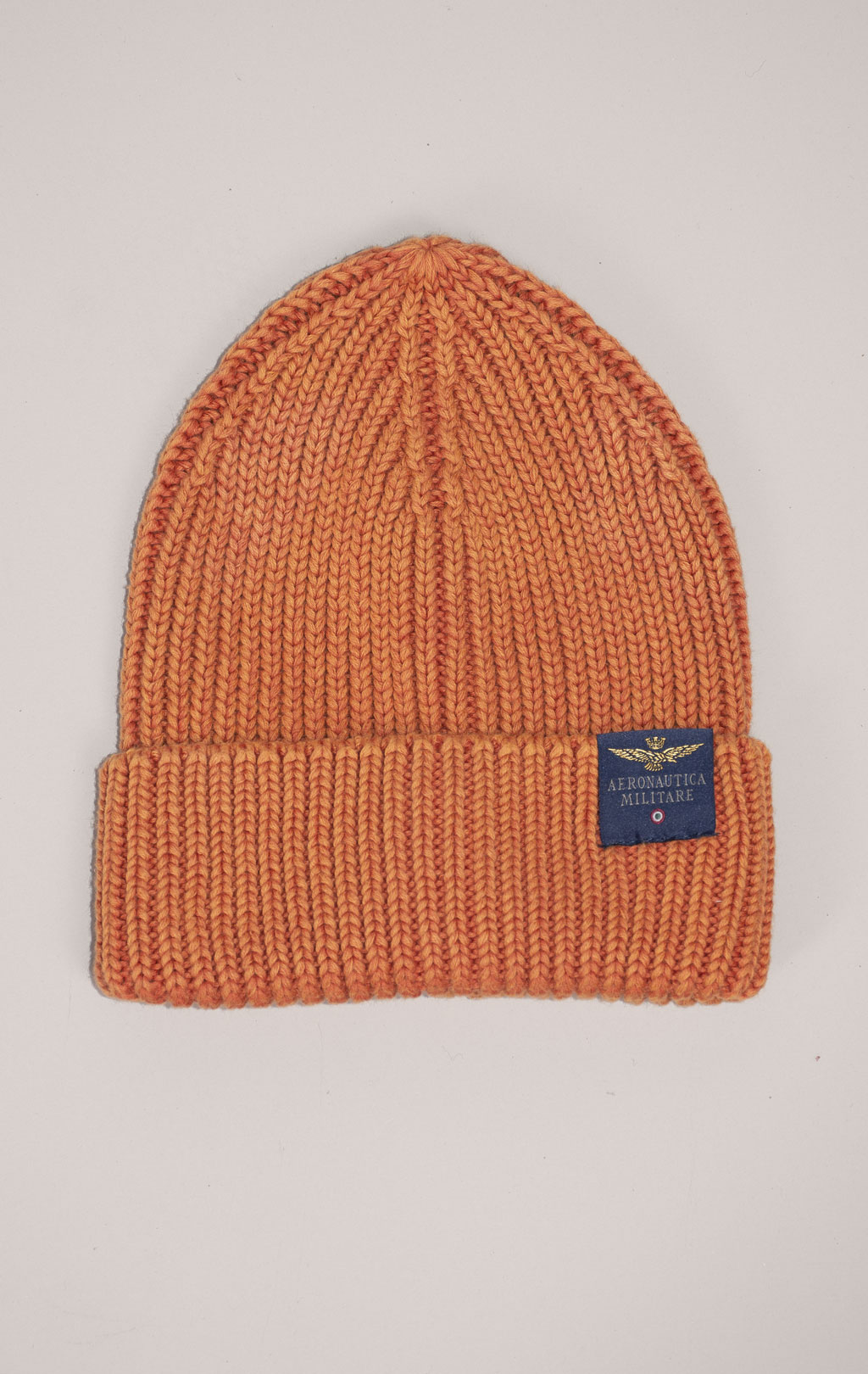 Шапка вязаная AERONAUTICA MILITARE FW 24/25/CN orange washed (CU 072) 