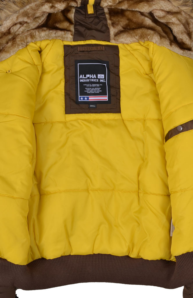 Аляска короткая ALPHA INDUSTRIES PPS N-2B brown 