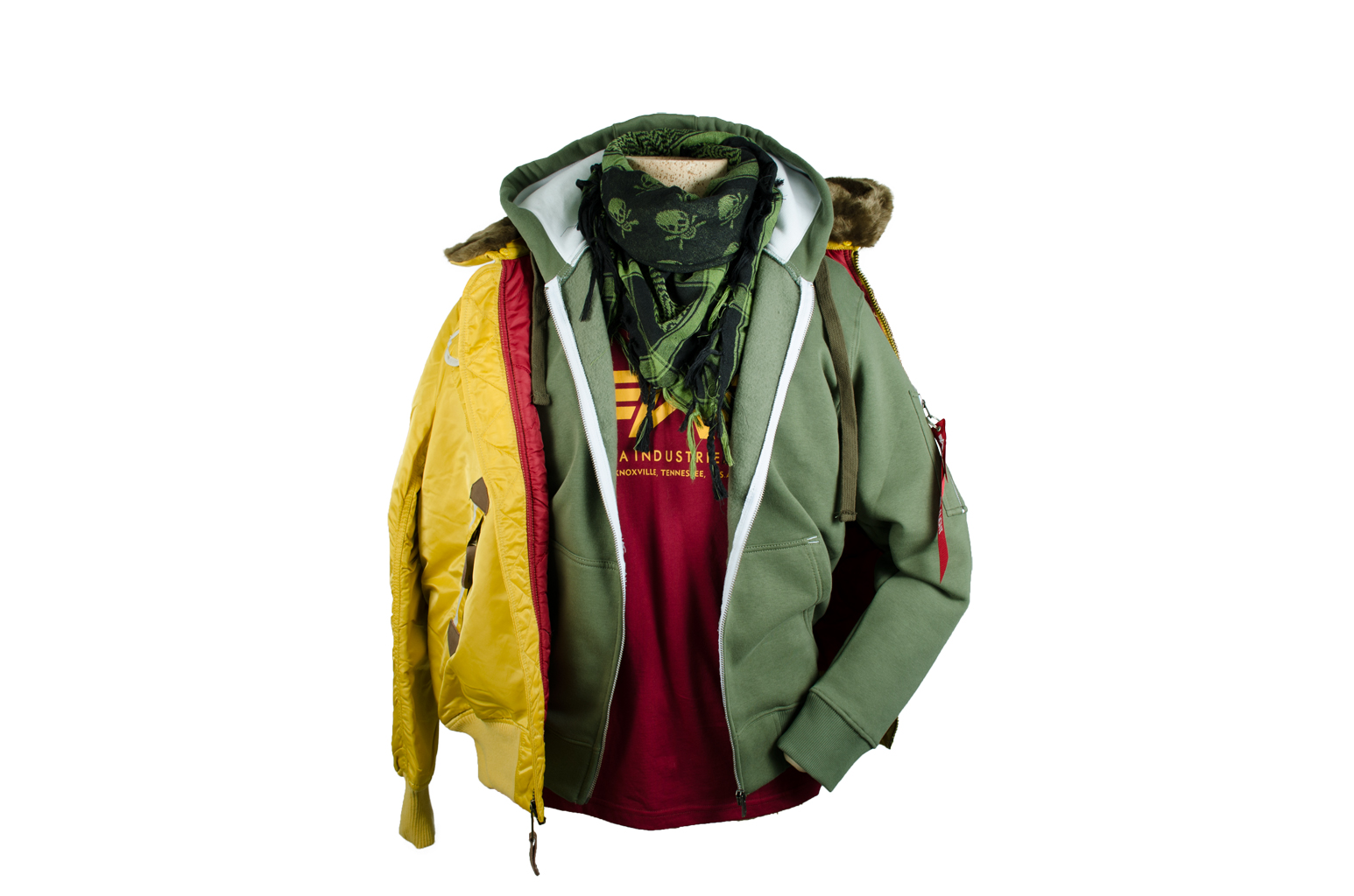 Куртка-пилот ALPHA INDUSTRIES INJECTOR yellow 