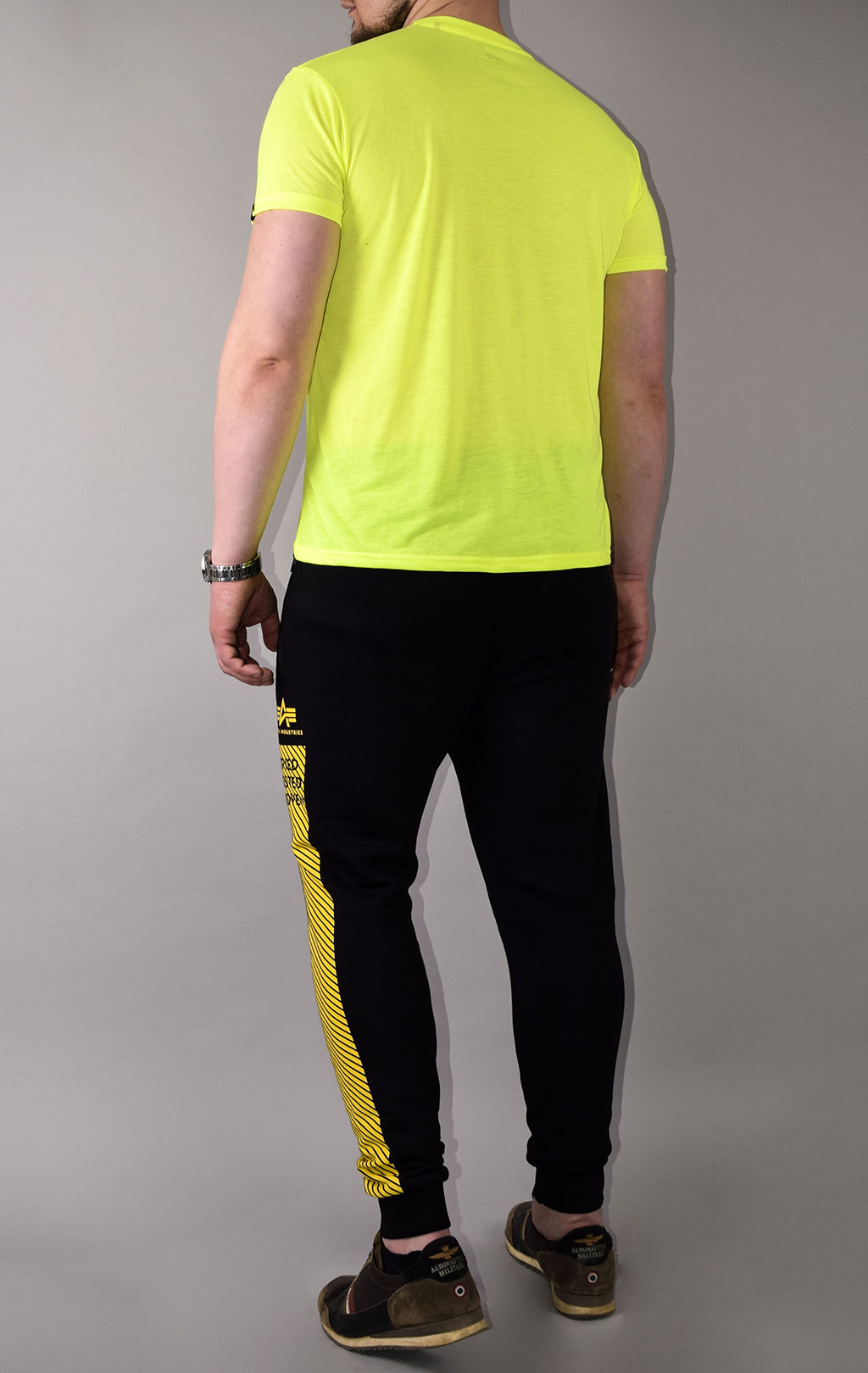 Футболка ALPHA INDUSTRIES BASIC T neon/yellown 