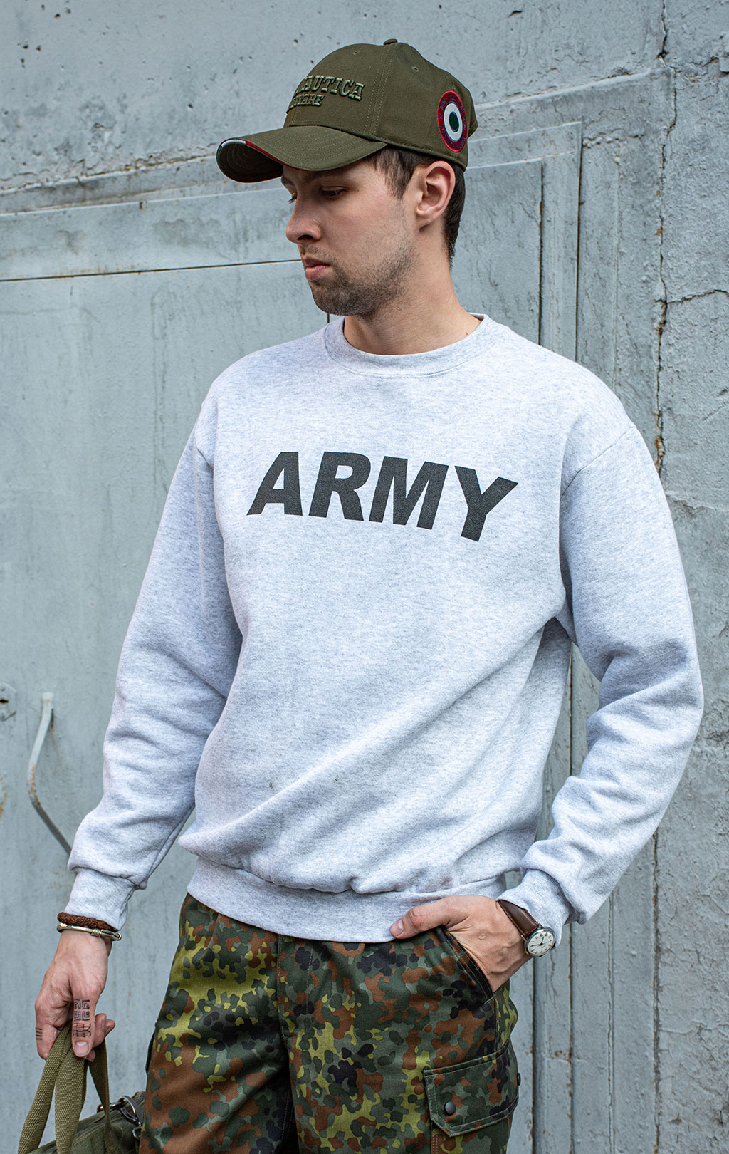 Толстовка ARMY grey б/у США