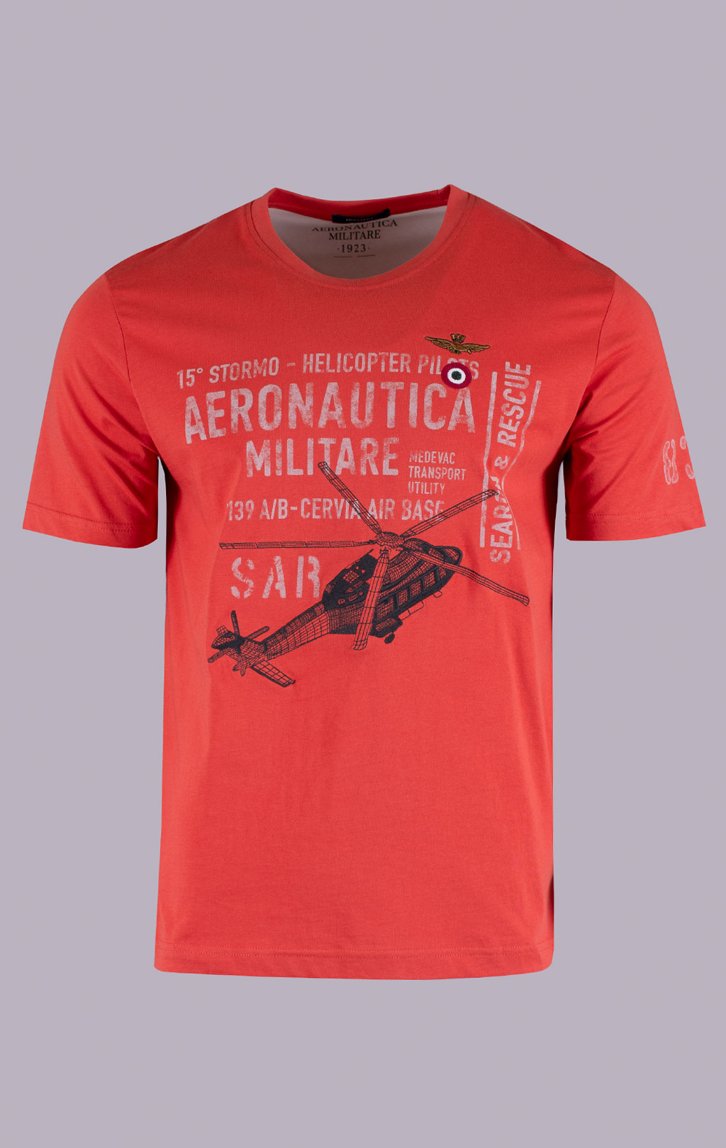 Футболка AERONAUTICA MILITARE SS 26/BD paprica (TS 2528) 
