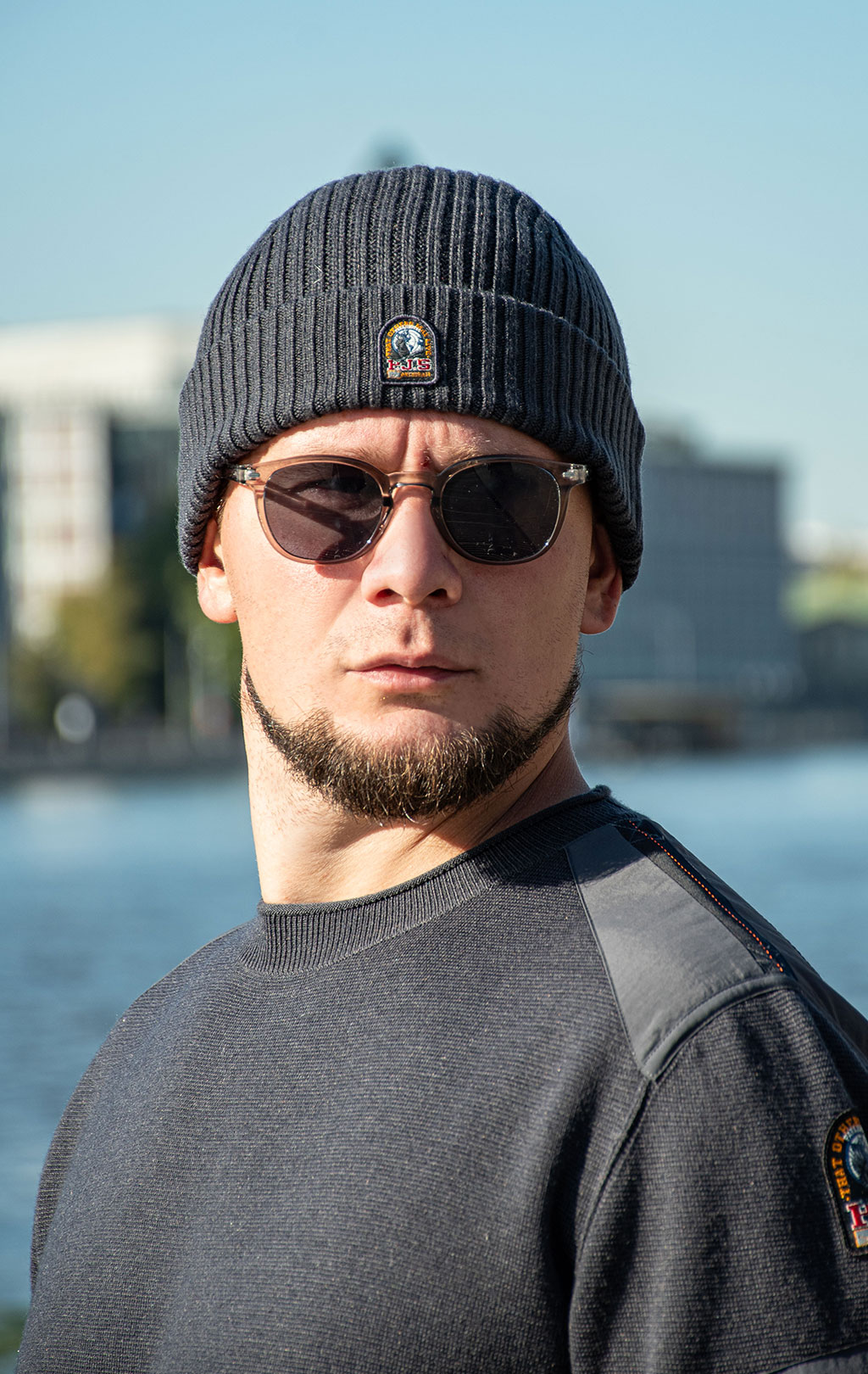 Шапка вязаная PARAJUMPERS RIB HAT FW 25/26 phantom 