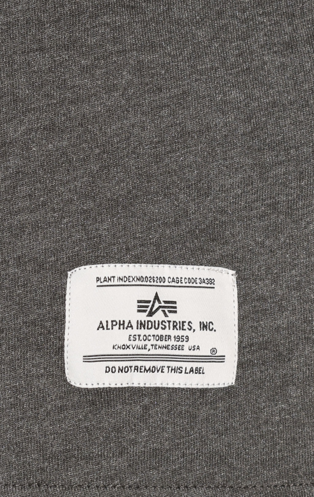 Футболка ALPHA INDUSTRIES ALPHA CODE GRAPHIC TEE SS 23 dark charcoal heather 