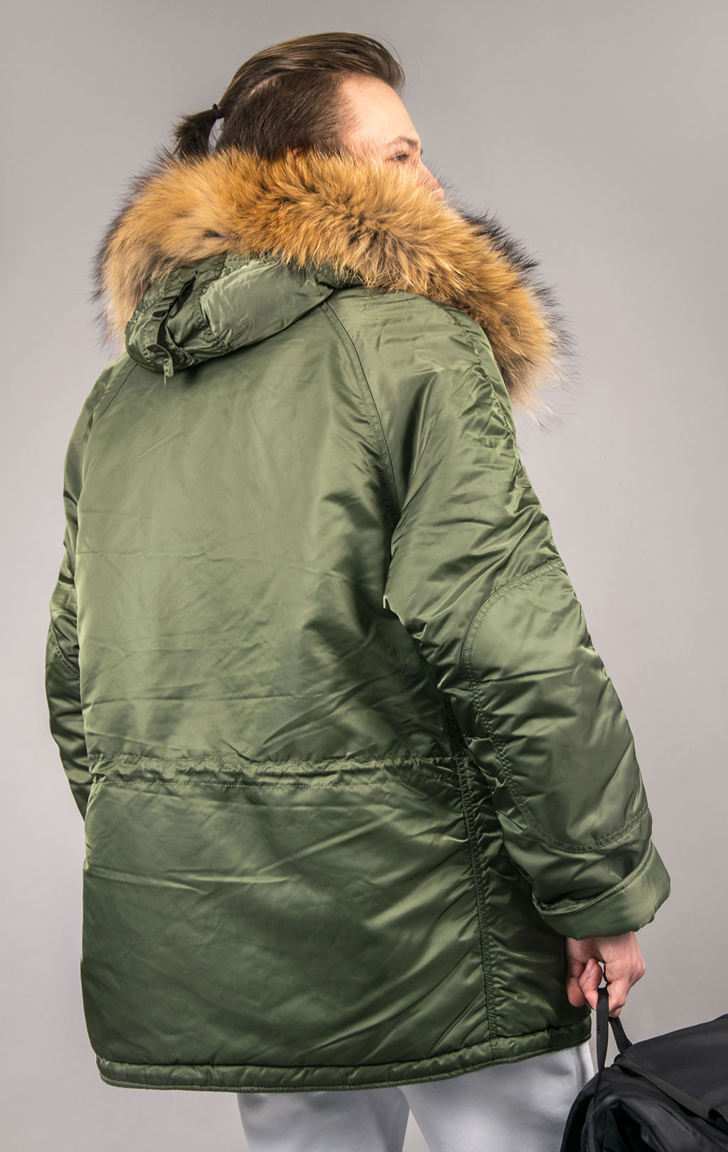 Аляска ALPHA INDUSTRIES CLASSIC N-3B натур. мех sage green 