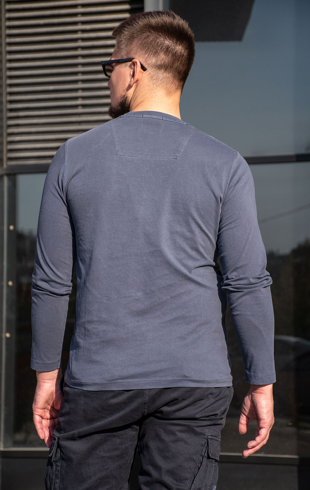 Лонгслив AERONAUTICA MILITARE FW 24/25/TR dark blue washed (TS 2313) 