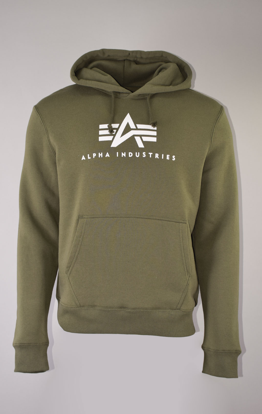 Толстовка ALPHA INDUSTRIES BASIC LOGO HOODIE olive 