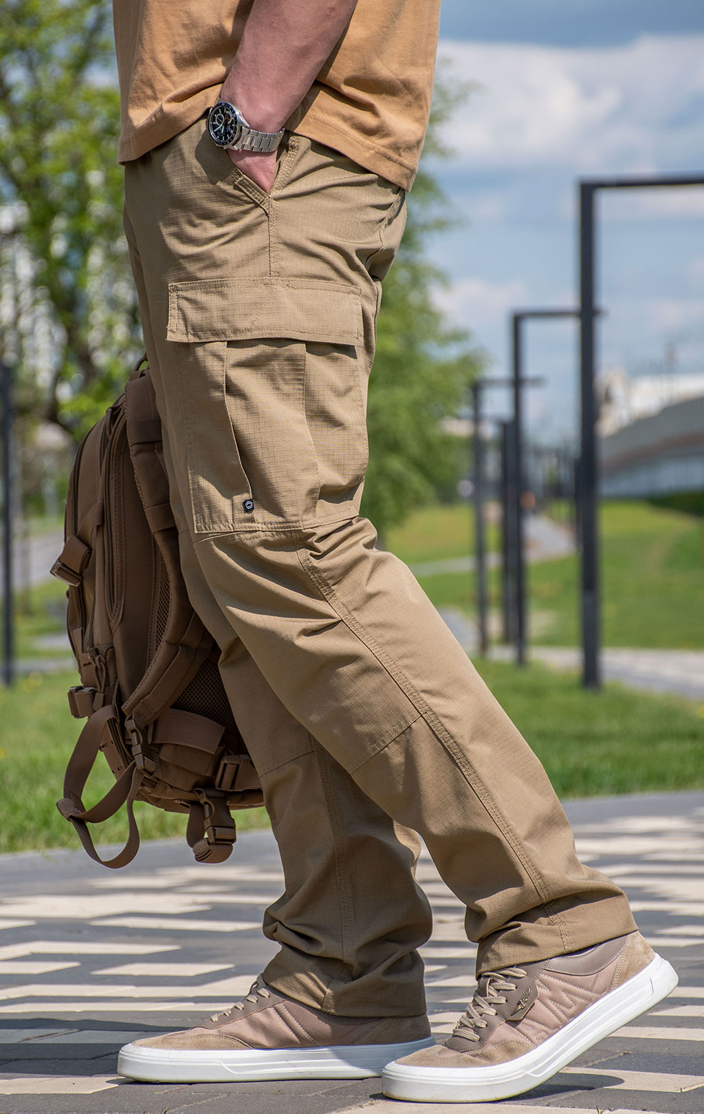Брюки тактические Pentagon BDU 2.0 big size хлопок35%/полиэстер65% Rip-Stop coyote 05001 