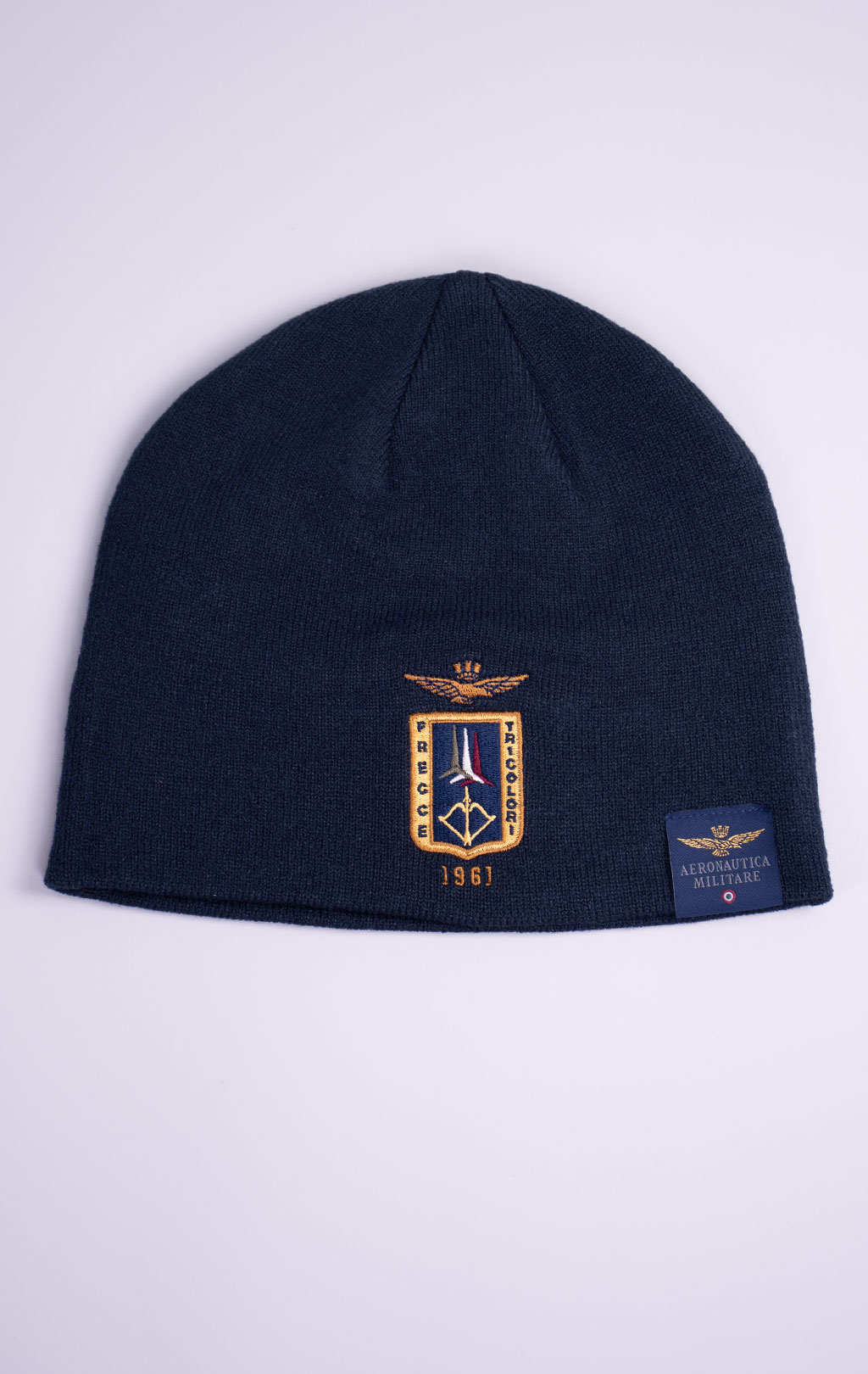 Шапка вязаная AERONAUTICA MILITARE FW 26/27/CN blue navy (CU 0092) 