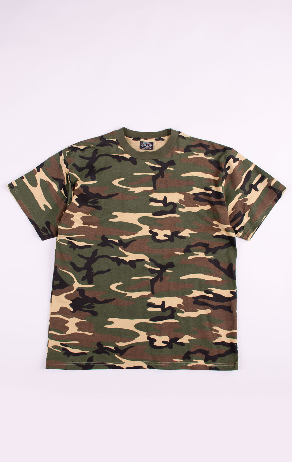 Детская футболка 100% cotton camo woodland 