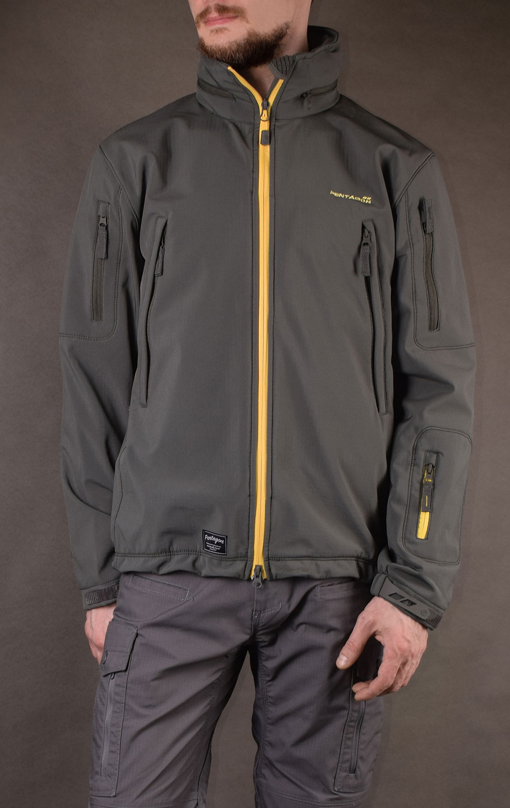 Куртка тактическая softshell Pentagon мембрана ARTAXES ESCAPE Soft Shell grindle grey 08035 