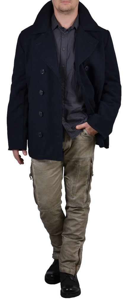 Бушлат морской ALPHA INDUSTRIES PEACOAT USN navy 