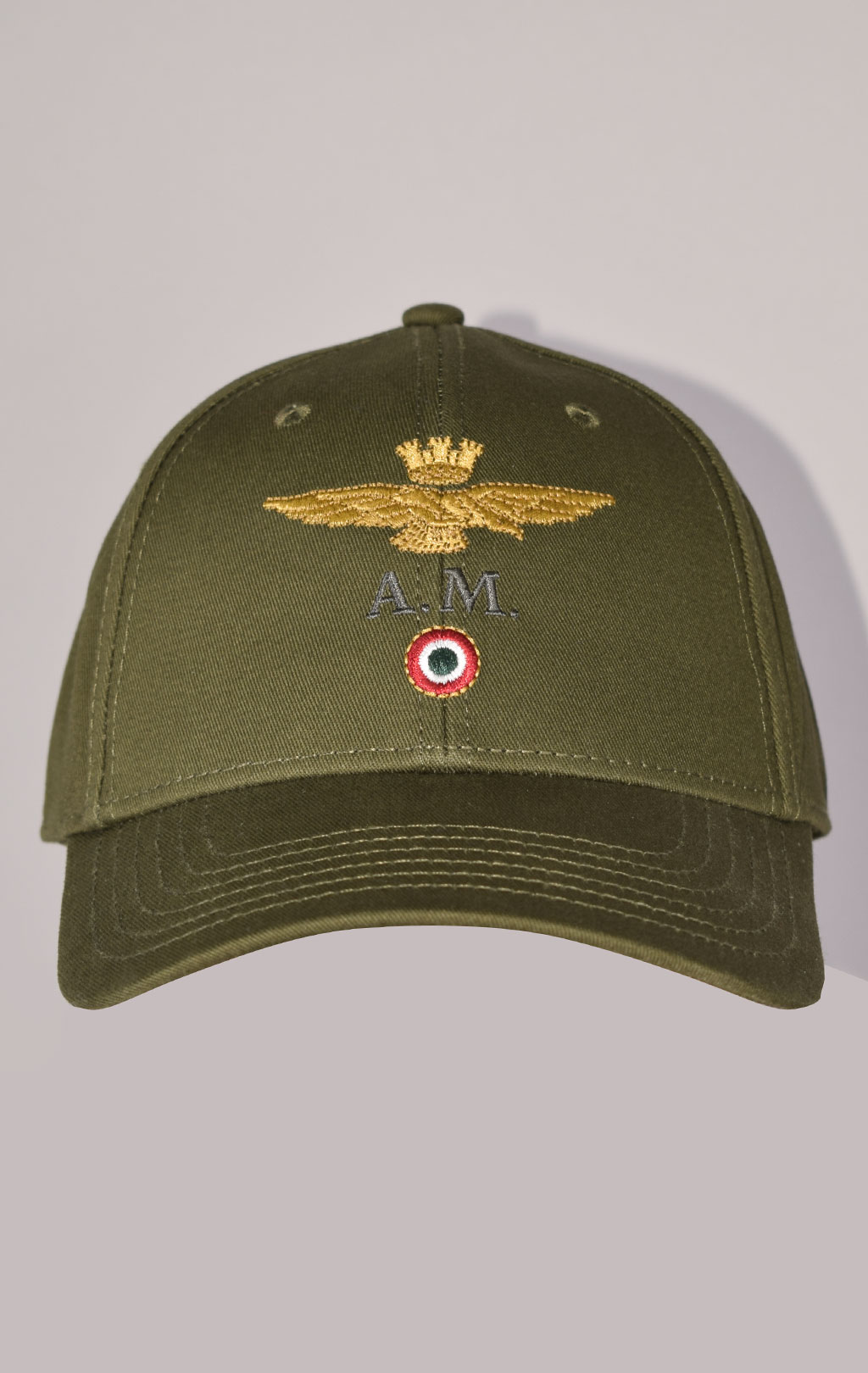 Бейсболка AERONAUTICA MILITARE FW 23/24/CN verde militare (HA 1100)