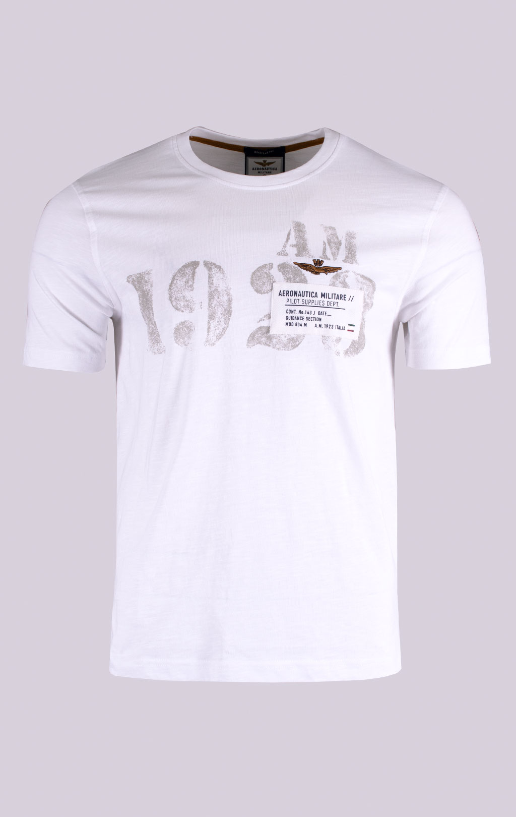 Футболка AERONAUTICA MILITARE SS 26/BD off white (TS 2524) 