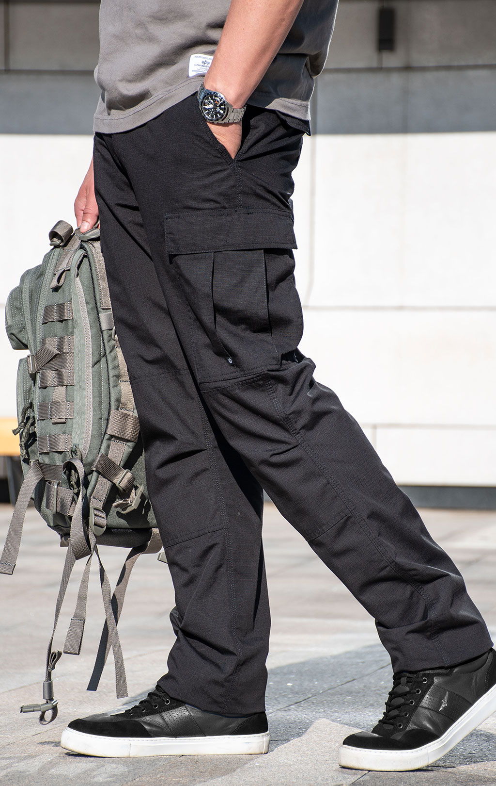Брюки тактические Pentagon BDU 2.0 big size хлопок35%/полиэстер65% Rip-Stop black 05001 