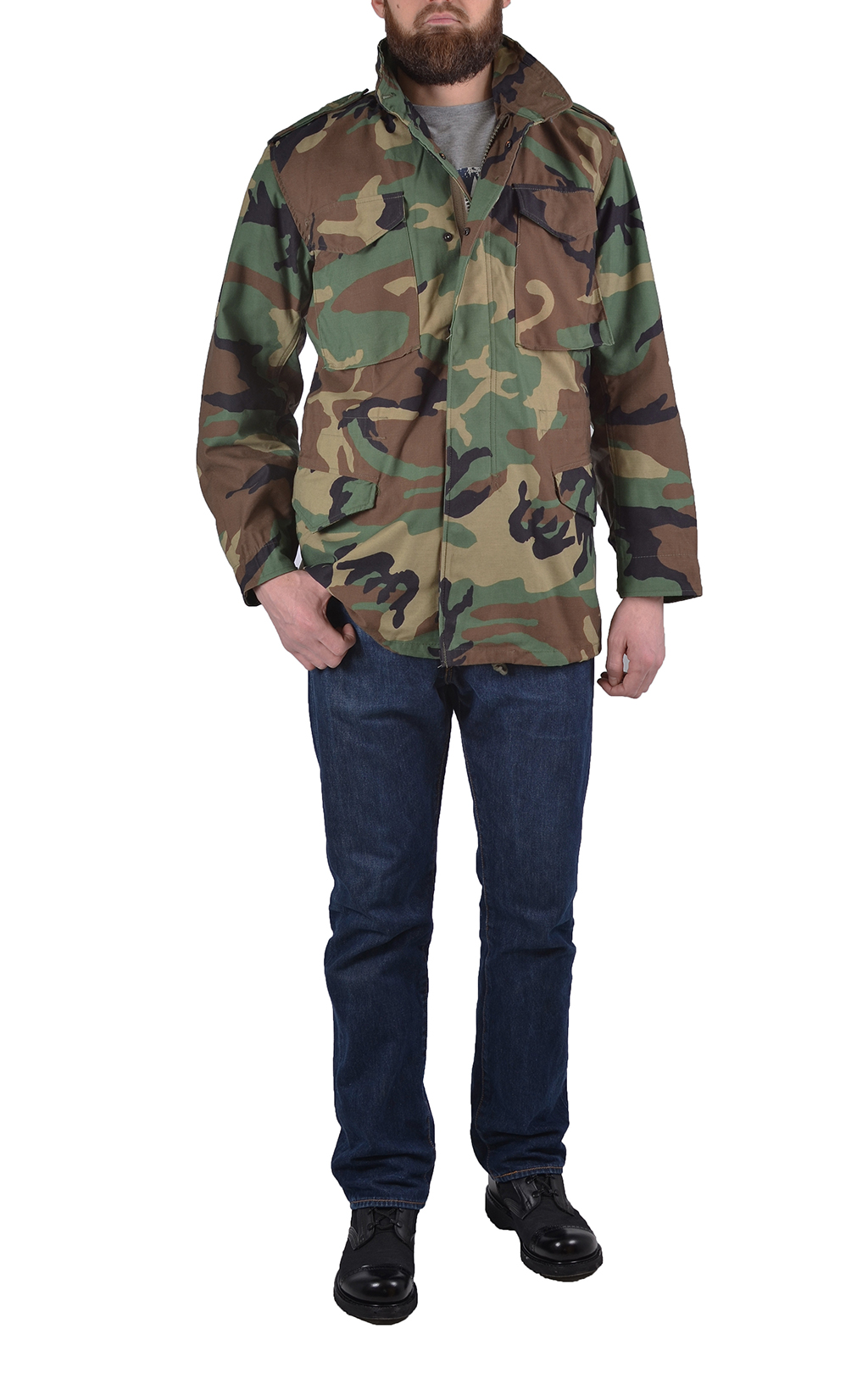 Куртка армейская CLASSIC M-65 camo woodland США