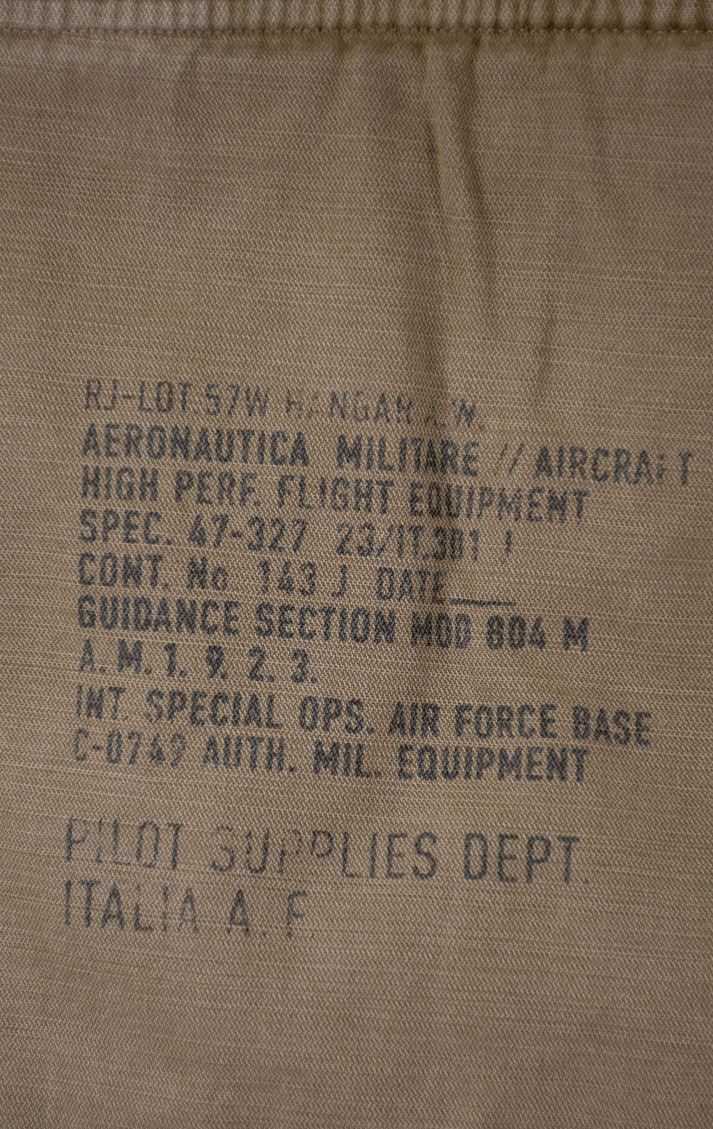 Ветровка M-65 AERONAUTICA MILITARE SS 26/IN lichen green (AB 3044) 