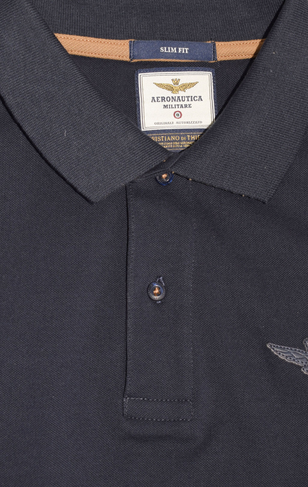 Футболка-поло AERONAUTICA MILITARE big size FW 23/24/BD dark blue (PO 1716) 