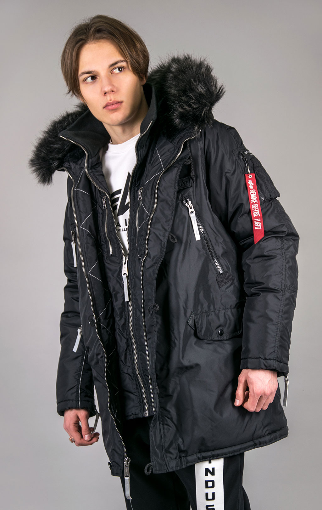 Аляска ALPHA INDUSTRIES PPS N-3B black/reflective 