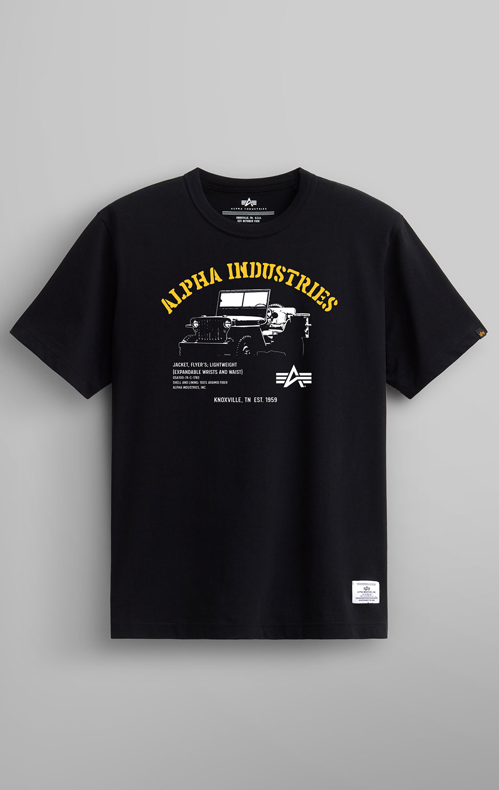 Футболка ALPHA INDUSTRIES ALPHA JEEP TEE SS 24 black 