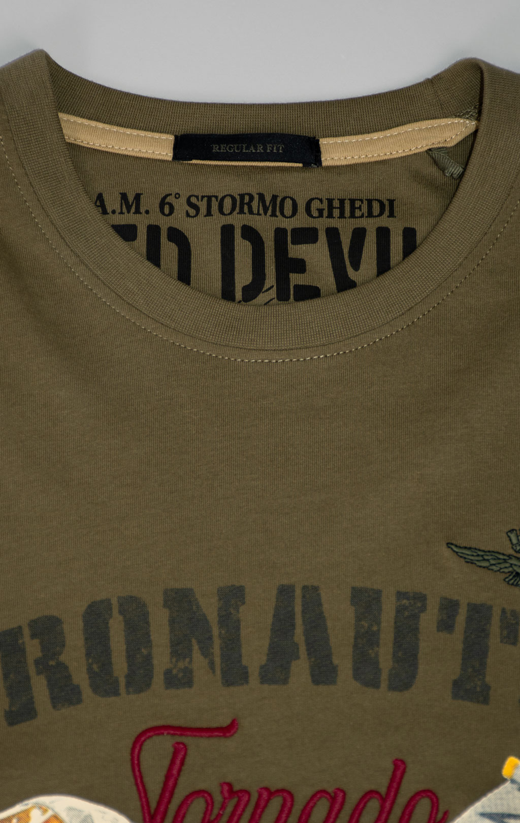 Футболка AERONAUTICA MILITARE SS 25 m/BD military olive (TS 2406) 