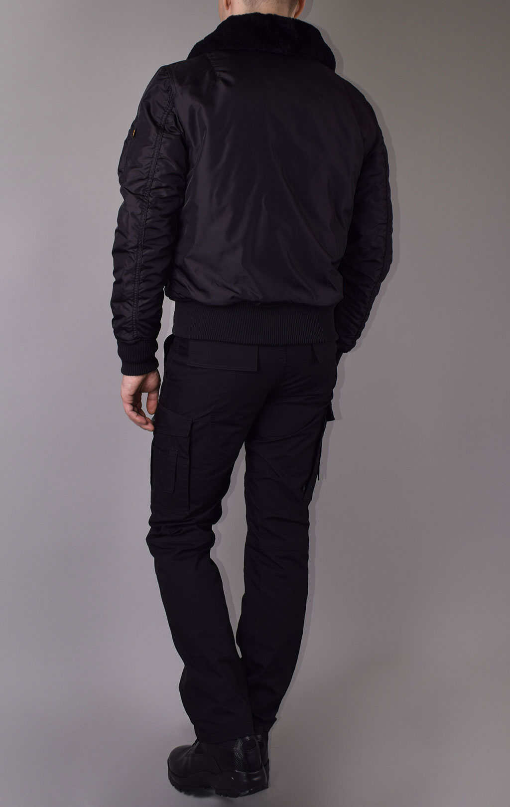 Куртка-пилот ALPHA INDUSTRIES INJECTOR-III big size black 