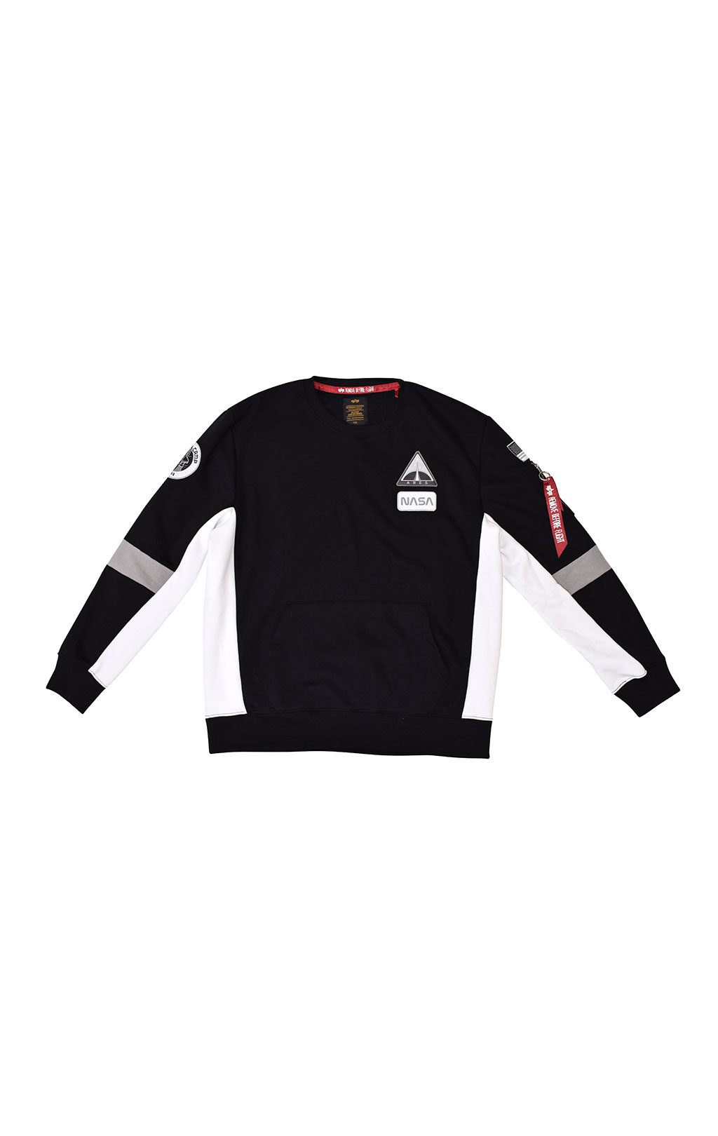 Свитшот ALPHA INDUSTRIES NASA SPACE CAMP SWEATER black 