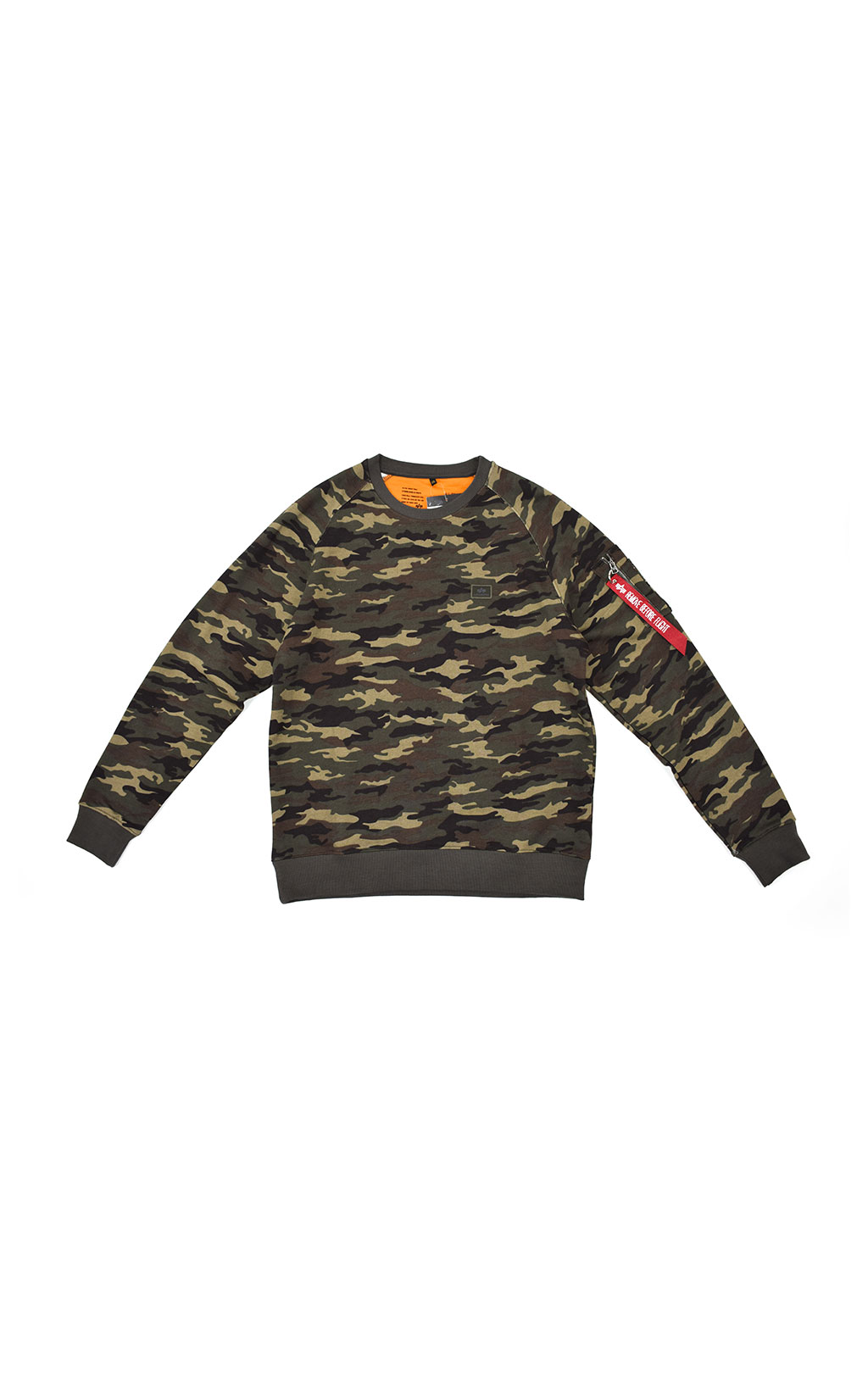 Свитшот ALPHA INDUSTRIES X-FIT SWEAT camo woodland 65 