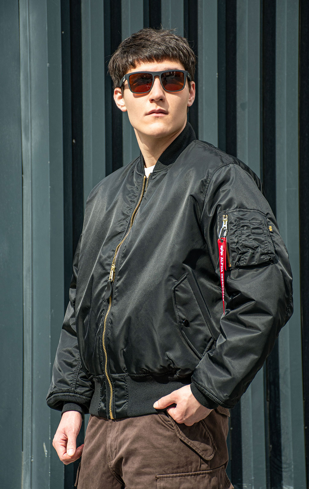 Бомбер ALPHA INDUSTRIES MA-1 original fit big size SS 26 black 