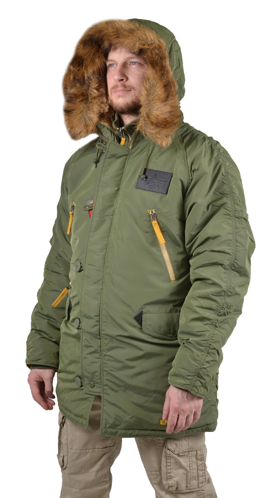 Аляска ALPHA INDUSTRIES INCLEMENT N-3B sage green 