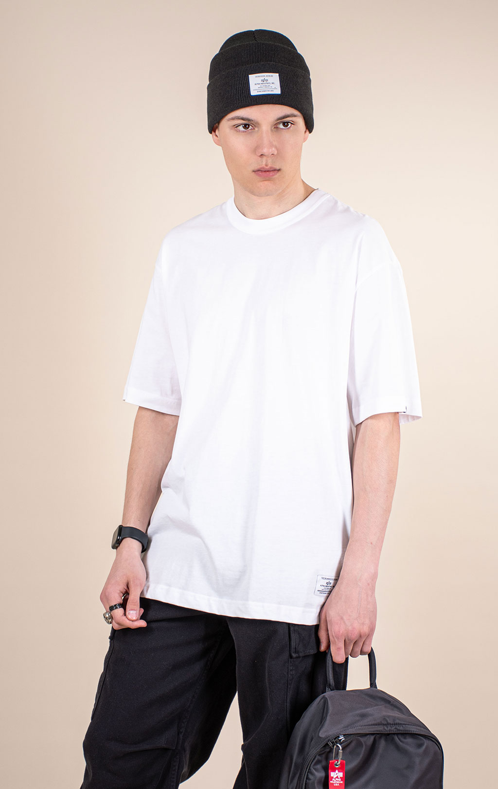Футболка ALPHA INDUSTRIES RELAXED TEE SS 26 white 