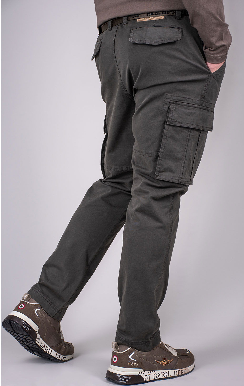 Брюки-карго AERONAUTICA MILITARE плотные FW 24/25/BD dark musk (PA 1632) 