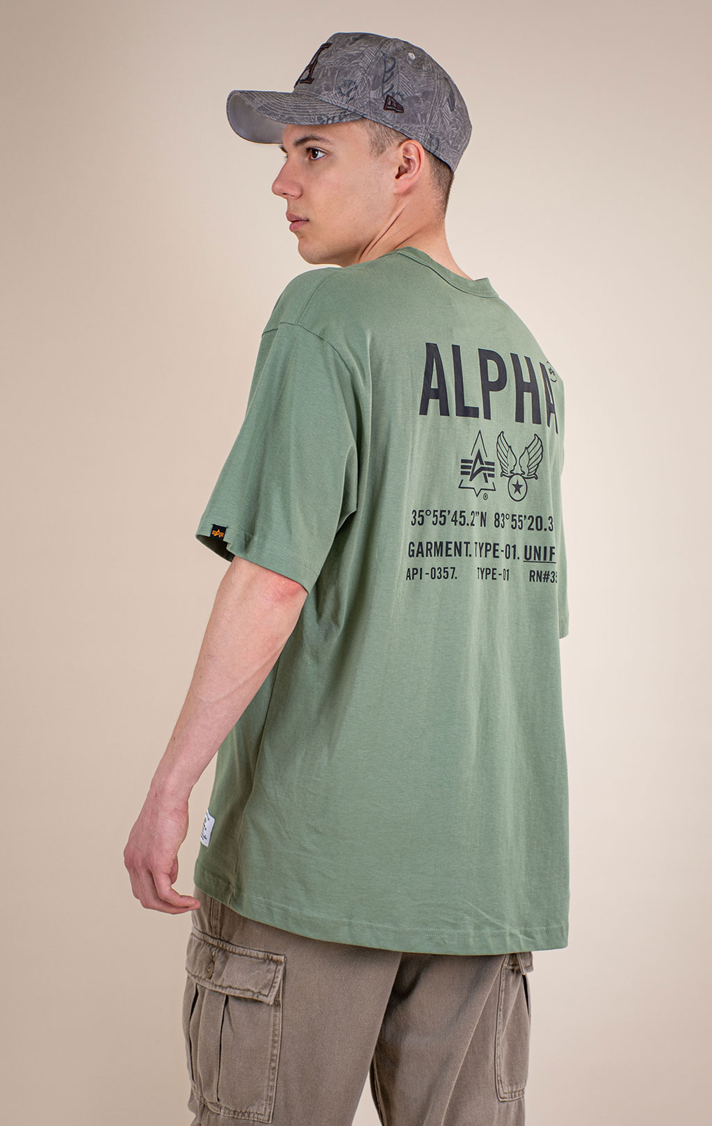 Футболка ALPHA INDUSTRIES RELAXED UNIFORM TEE SS 26 moss 