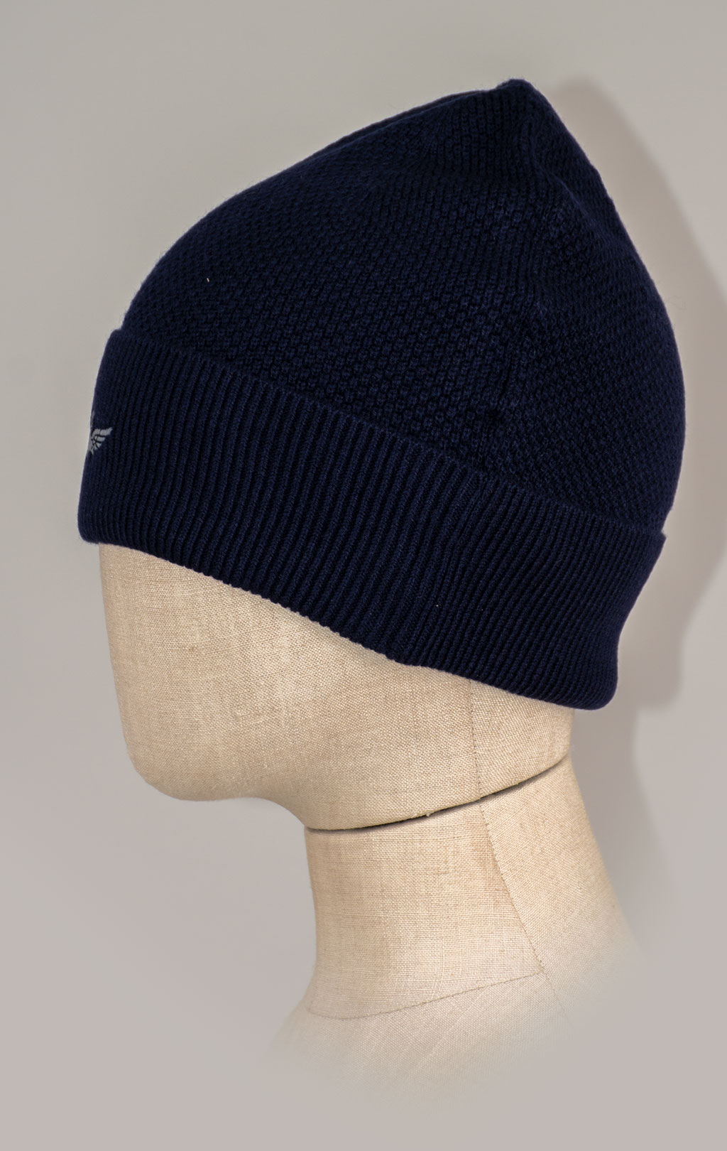 Шапка вязаная AERONAUTICA MILITARE FW 25/26/CN blue navy (CU 0086) 