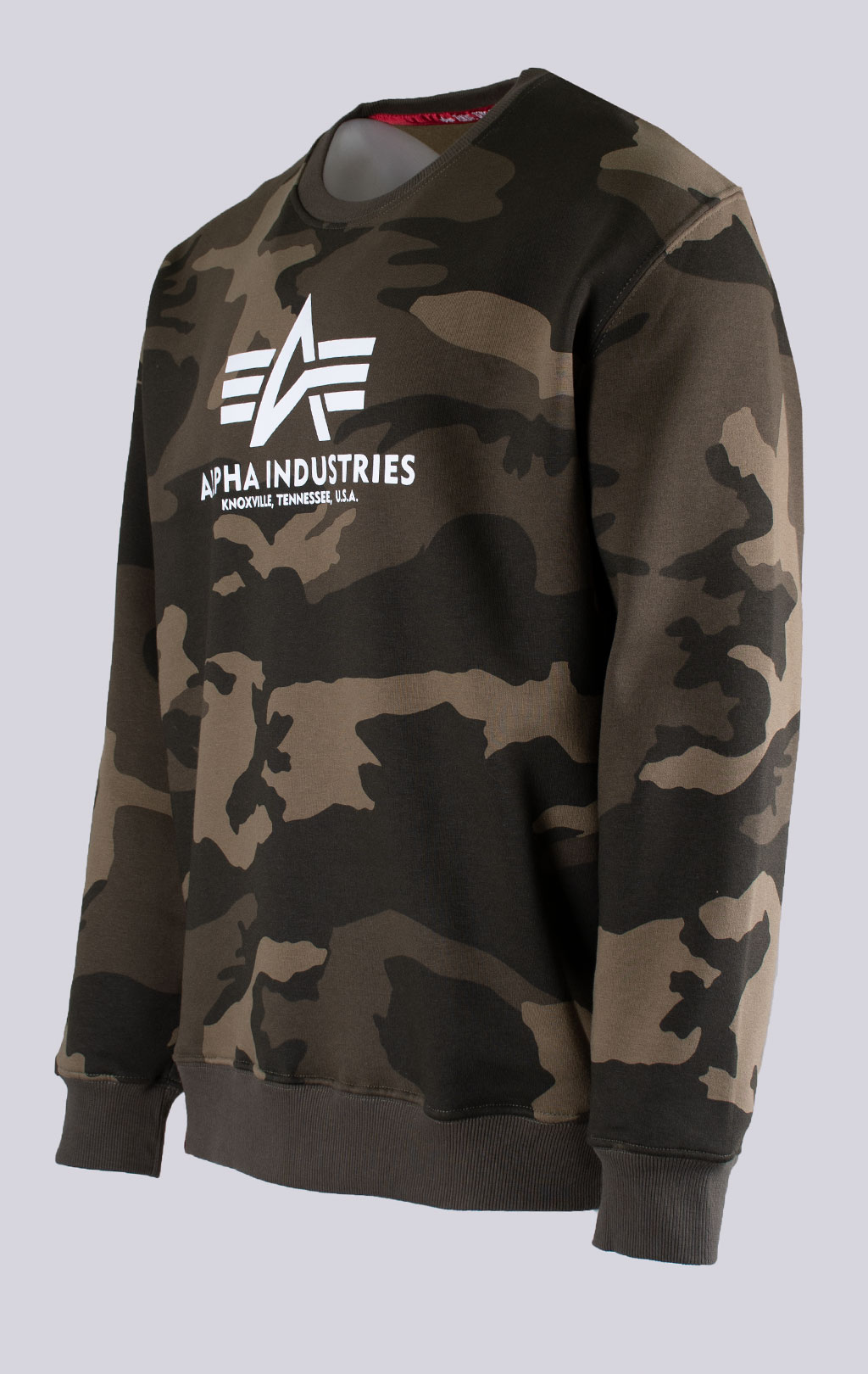 Свитшот ALPHA INDUSTRIES BASIC SWEATER olive camo 