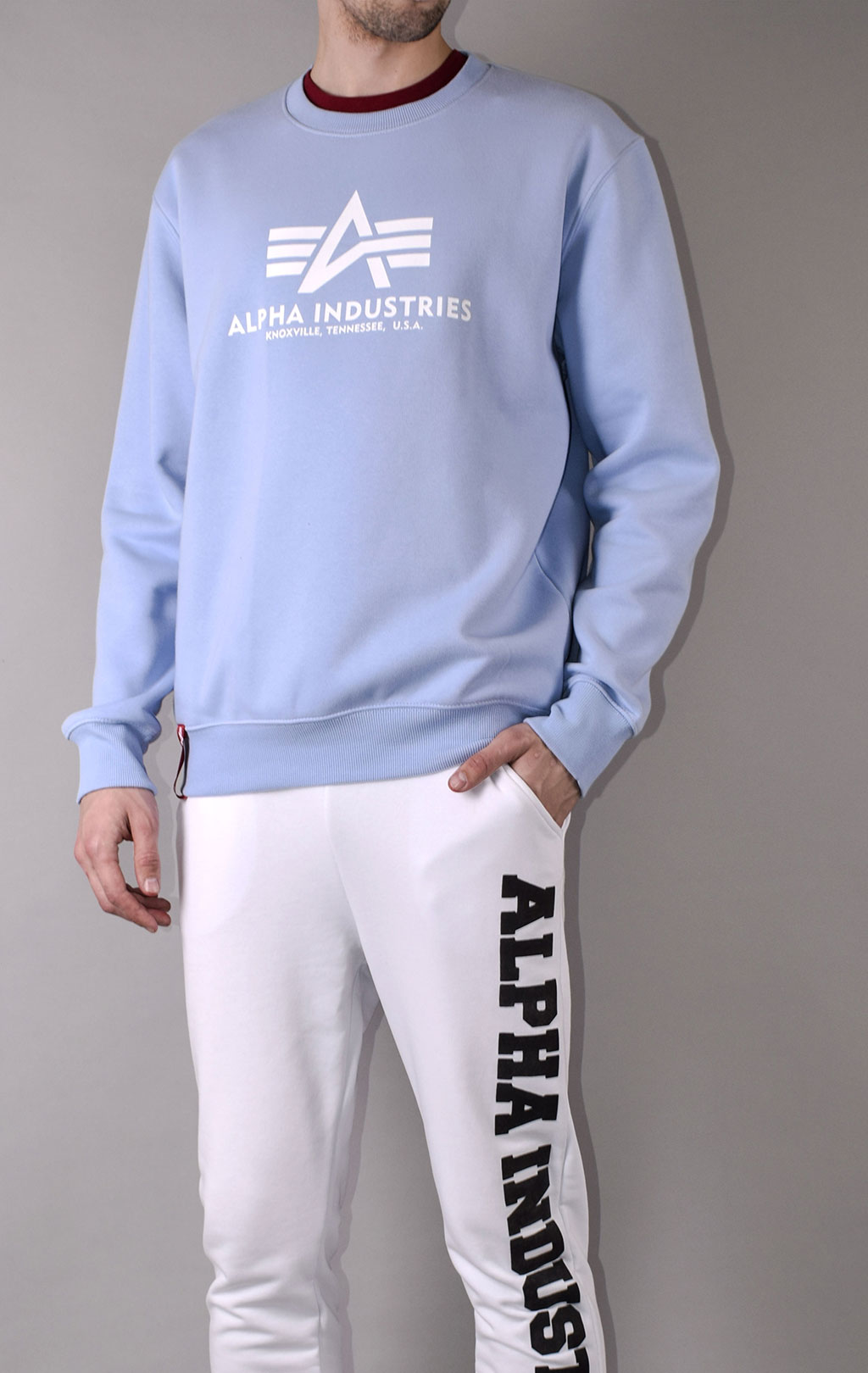 Свитшот ALPHA INDUSTRIES BASIC SWEATER light blue 